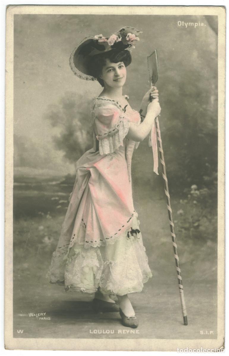 Postales: Actriz belle epoque REYNE, Loulou_SIP. 5100. Olympia. Photo W&aacute;lery