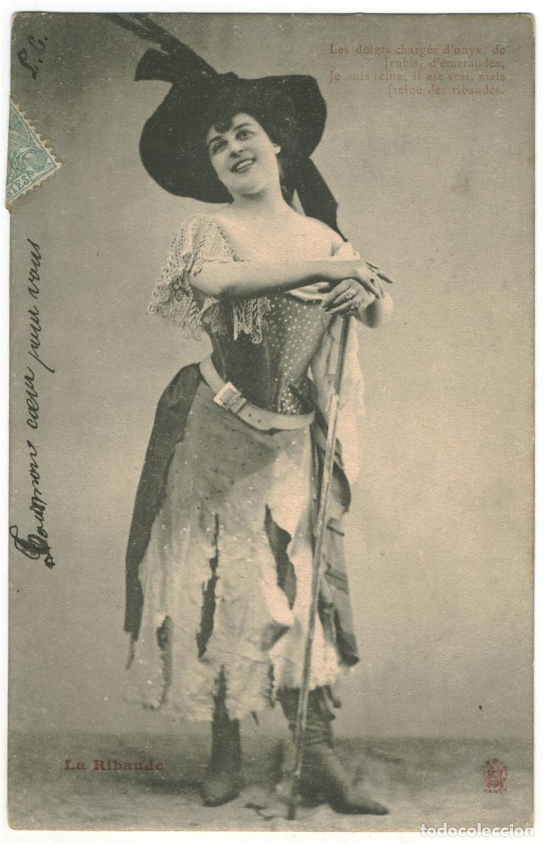 Postales: Actriz belle epoque RIBAUDE, La_H S