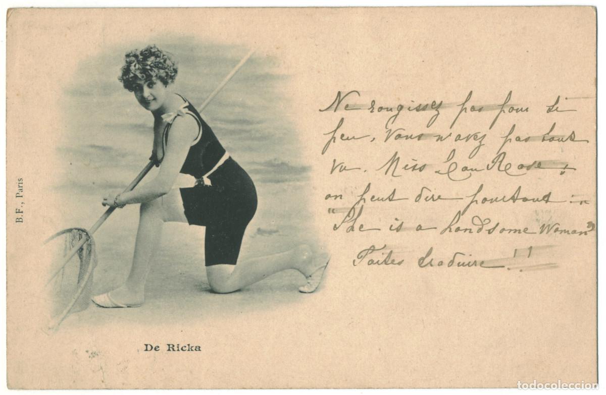 Postales: Serie 2 Postales Actriz belle epoque RICKA, de [ba&ntilde;o]_B F