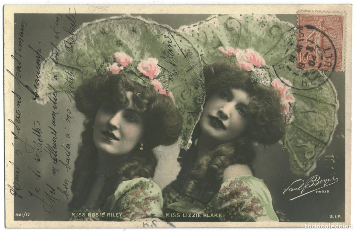 Postales: Actriz belle epoque RILEY, Rosie & BLAKE, Lizzie_SIP. 921-17. Ch&acirc;telet. Photo Paul Boyer