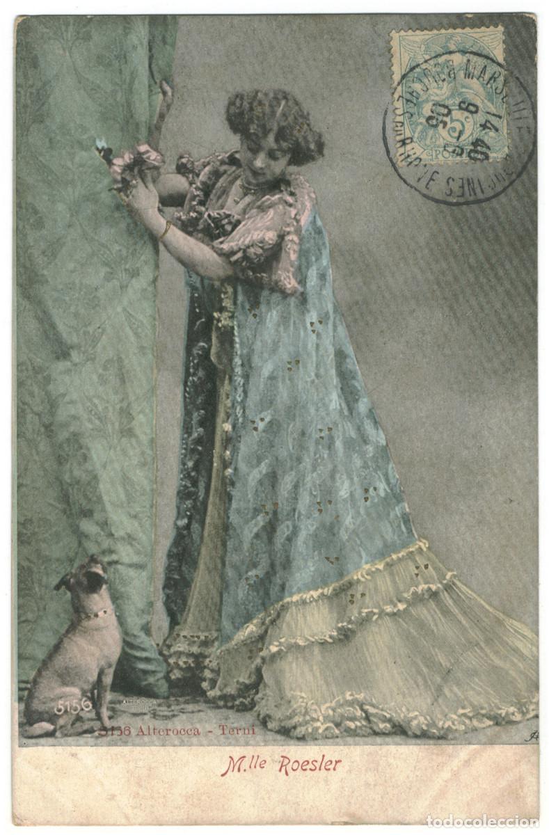 Postales: Actriz belle epoque ROESLER, Mary_Alterocca Terni. 5156
