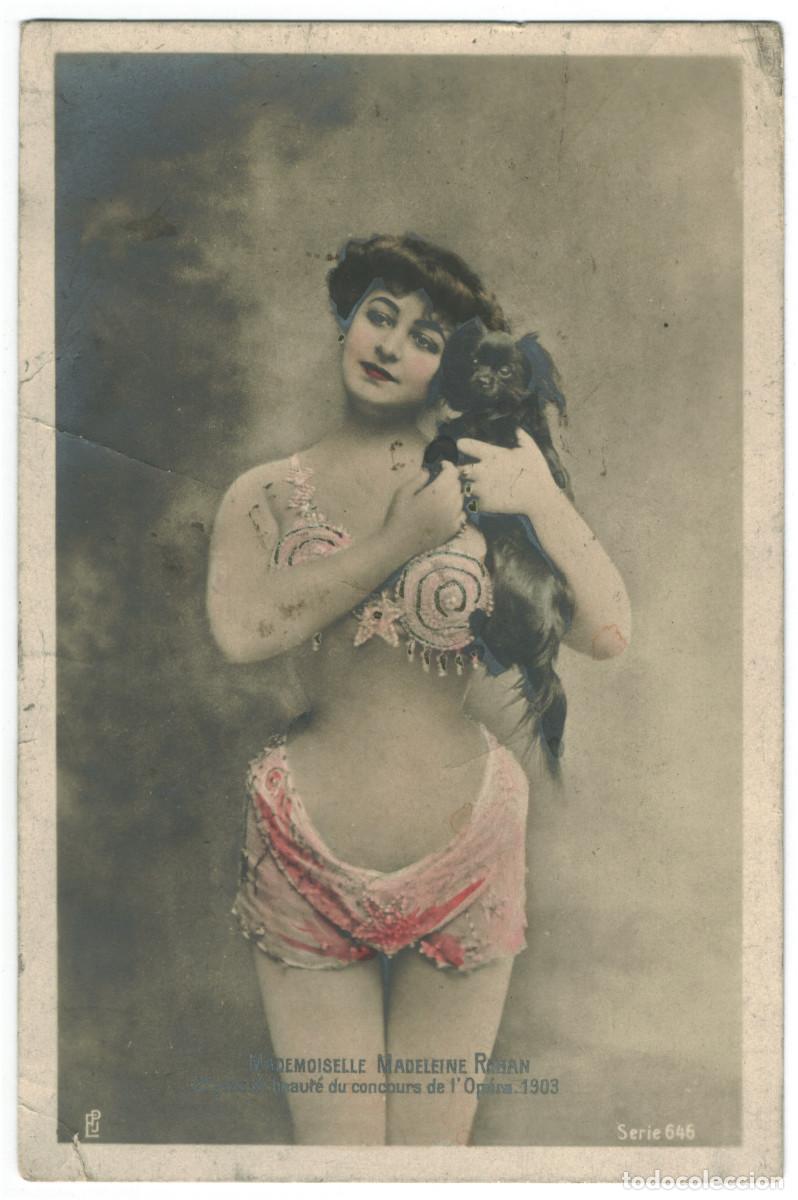 Postales: Actriz belle epoque ROHAN, Madeleine_PJ. 646. II prix du beaut&eacute; concours de l'Op&eacute;ra 1903