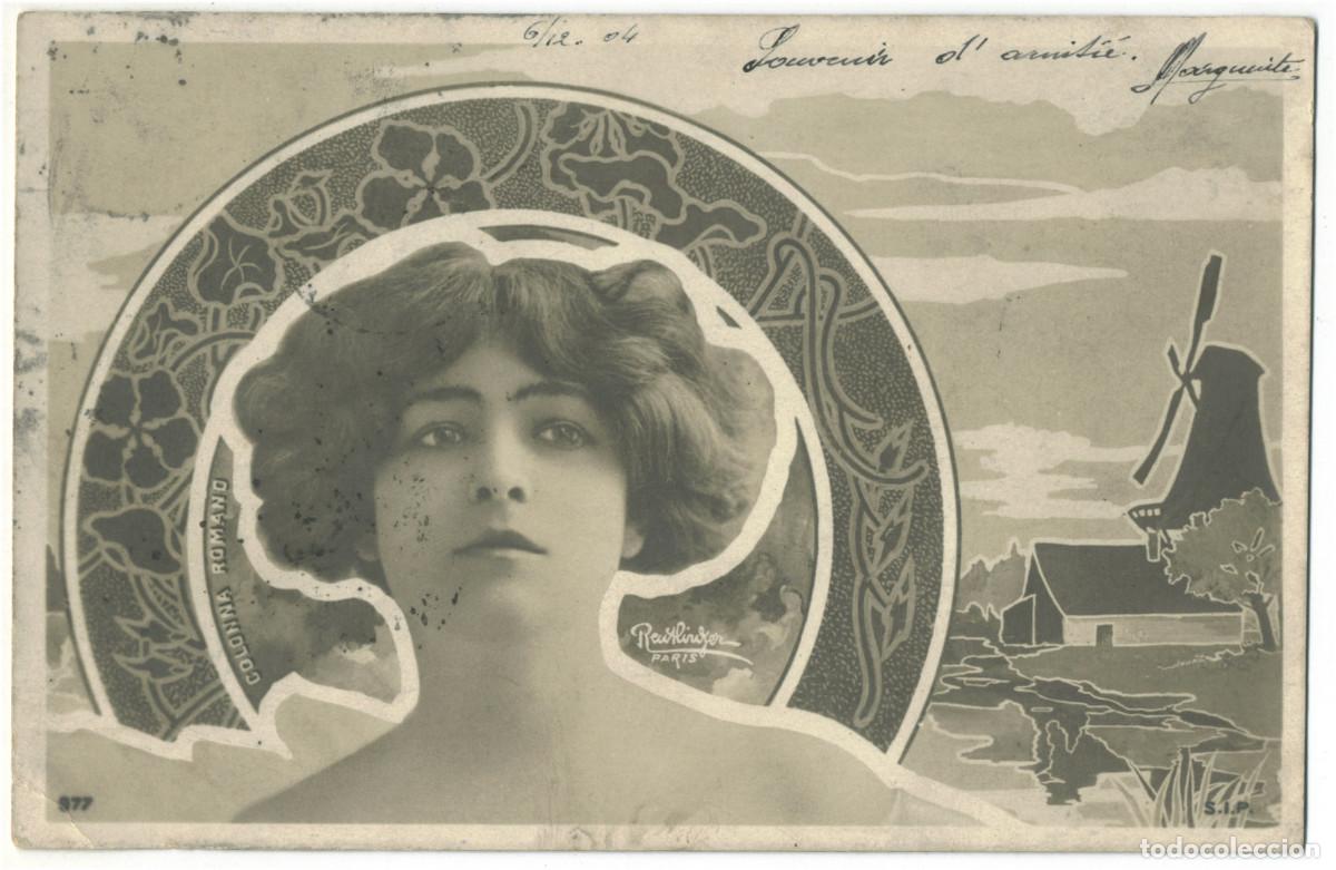 Postales: Actriz belle epoque ROMANO, Colonna_SIP. 977. Photo Reutlinger