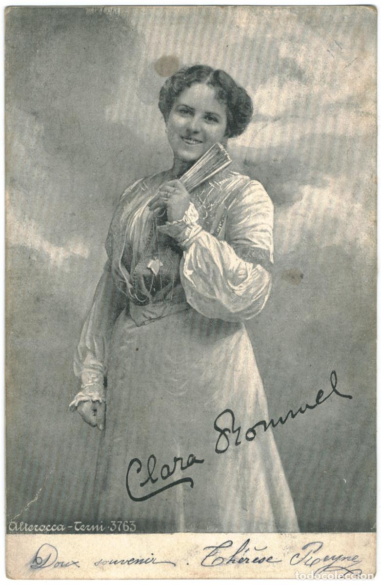 Postales: Actriz belle epoque ROMMEL, Clara_Alterocca Terni. 3763