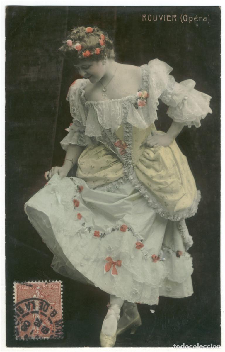 Postales: Actriz belle epoque ROUVIER, M._MVB. 1515. Op&eacute;ra