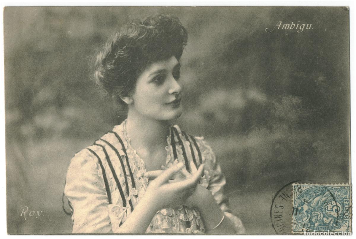 Postales: Serie 2 Postales Actriz belle epoque ROY_VL