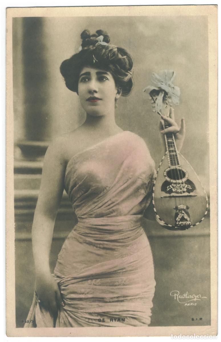 Postales: Actriz belle epoque RYAN, de_SIP. 855-3. Photo Reutlinger