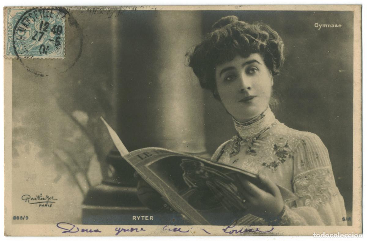 Postales: Actriz belle epoque RYTER_SIP. 865-9. Gymnase. Photo Reutlinger