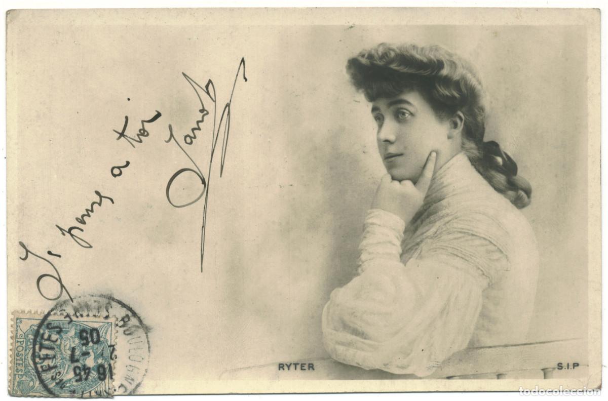 Postales: Actriz belle epoque RYTER_SIP. Ilegible. Photo Reutlinger