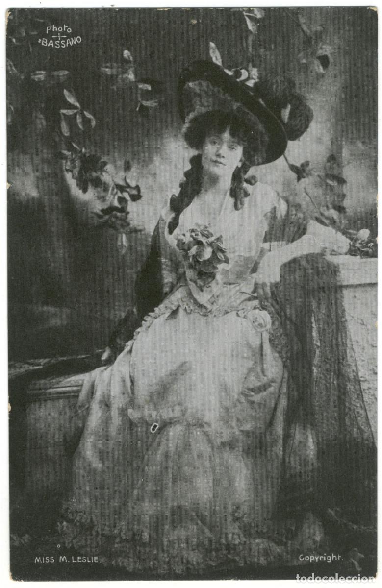 Postales: Actriz belle epoque LESLIE, Margaret_GDD (Star). Photo Bassano