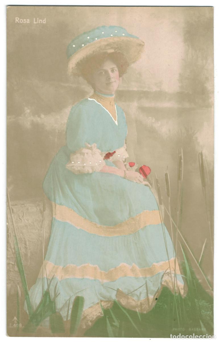 Postales: Actriz belle epoque LIND, Rosa_Aristophot (AL; 468). Photo Bassano