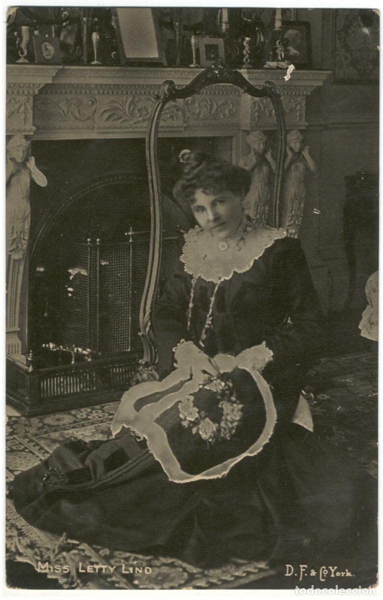 Postales: Actriz belle epoque LIND, Letty_Delittle, Fenwick (DF. 920-S). Photo R. W. Thomas