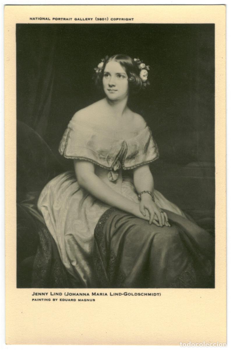 Postales: Actriz LIND, Jenny (Johanna Maria LIND-GOLDSCHMIDT)_B. Matthews. National Portrait Gallery 3801