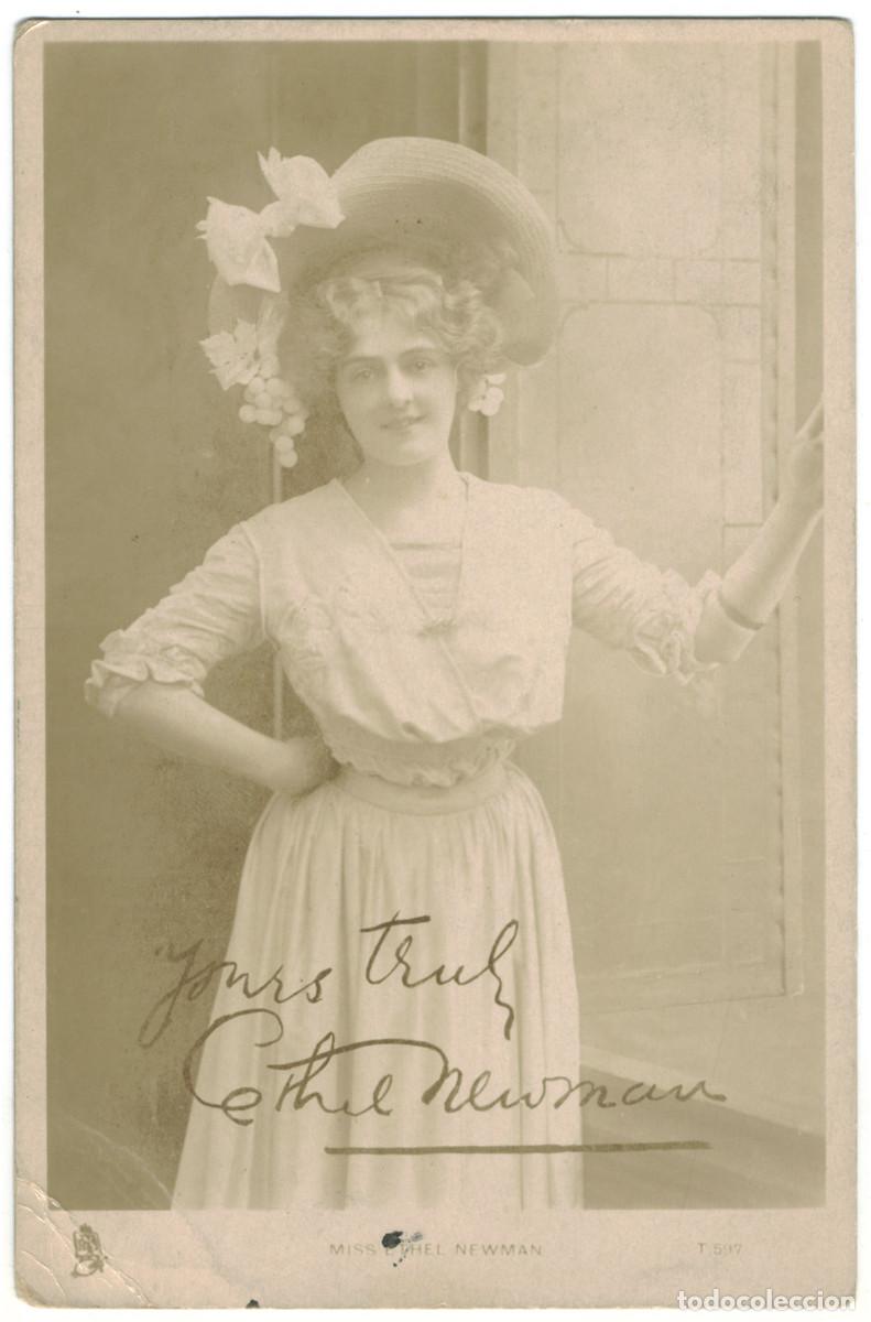 Postales: Actriz NEWMAN, Ethel_Raphael Tuck Real Photograph (Celebrities of the Stage; T 597). Photo Dover