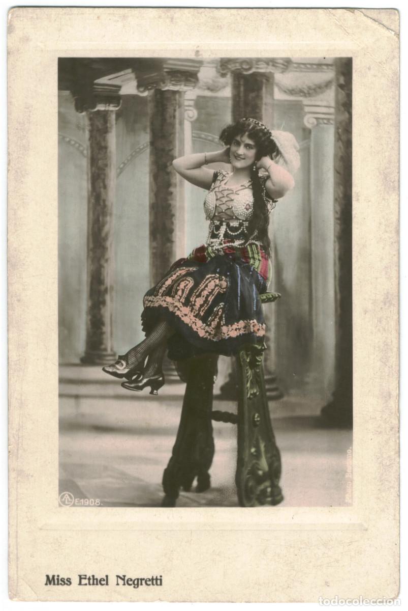 Postales: Actriz NEGRETTI, Ethel_Aristophot (AL; 1908). Photo Bassano