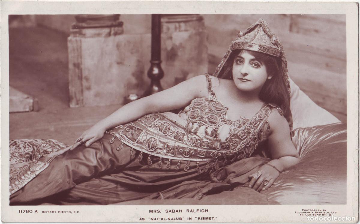 Postales: Actriz RALEIGH, Sabah (Kut-Al-Kulub) in Kismet_Rotary; 11780 A. Photo Foulsham & Banfield