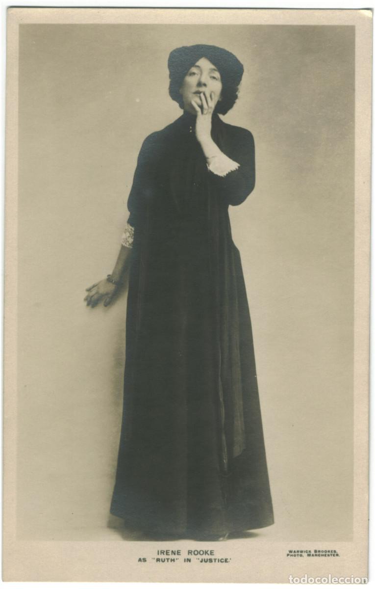 Postales: Actriz ROOKE, Irene_Warwick Brookes. As Ruth in Justice. Photo Manchester
