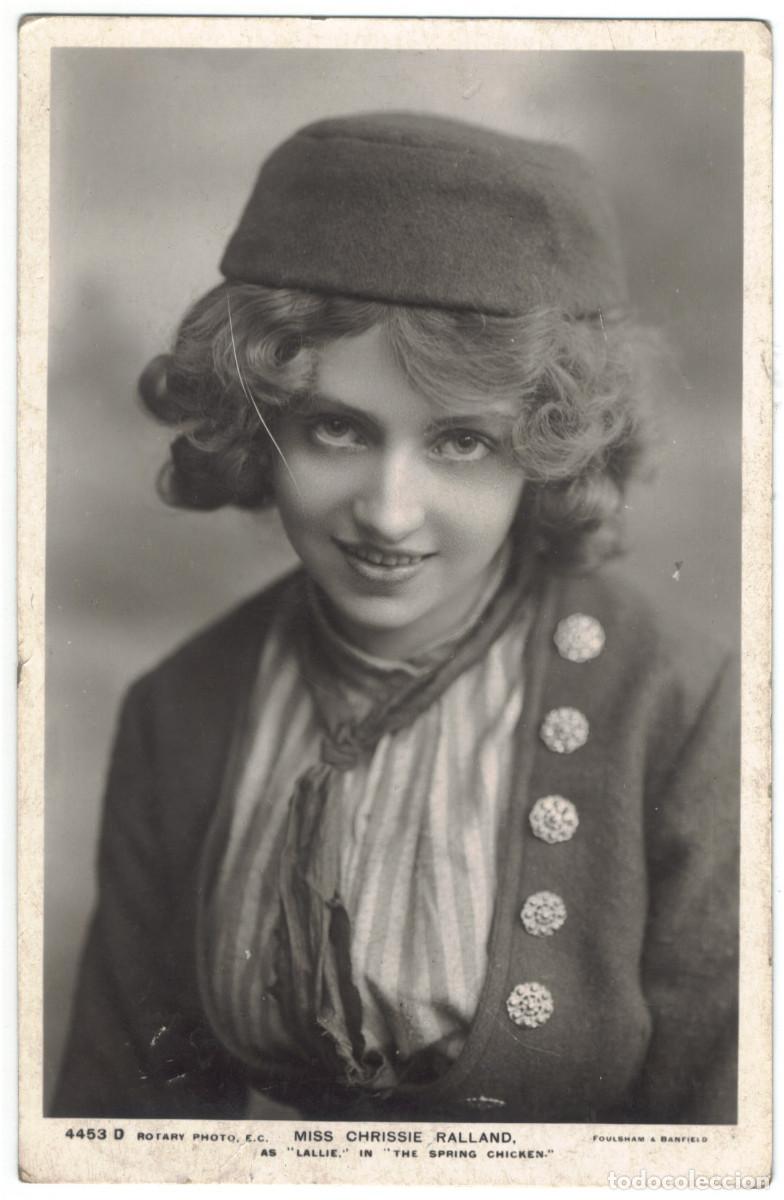 Postales: Actriz RALLAND, Chrissie_Rotary; 4453 D. As Lallie in The Spring Chicken. Photo Foulsham & Banfield