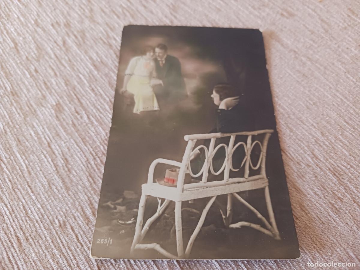 Postales: so&ntilde;ando desde el banco, escrita 1923