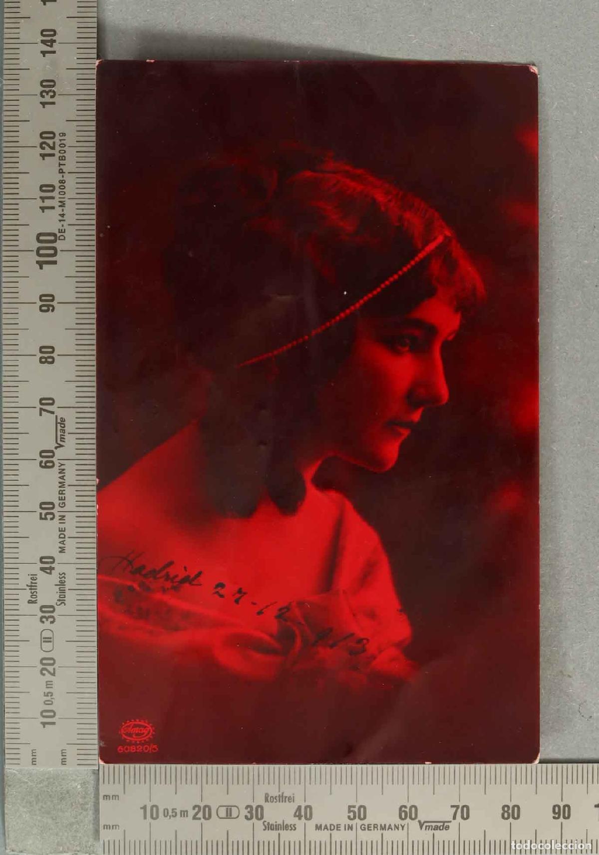 Postales: POSTAL. DAMA ELEGANTE.