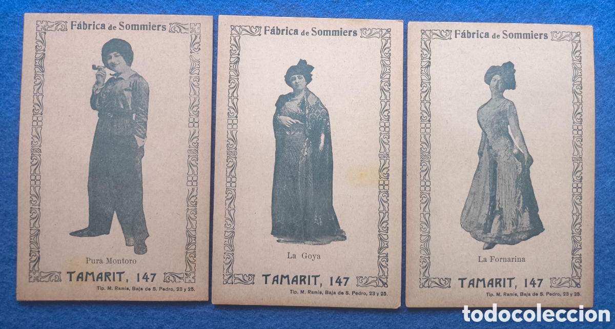 Postales: CUPL&Eacute; LA FORNARINA LA GOYA PURA MONTORO TARJETA PUBLICIDAD SOMMIERES JOS&Eacute; ROS BARCELONA C. 1915