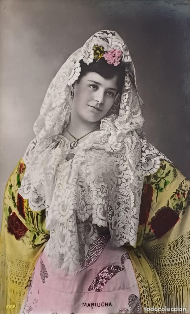 Postales: Mariucha. Artista de variet&eacute;s.