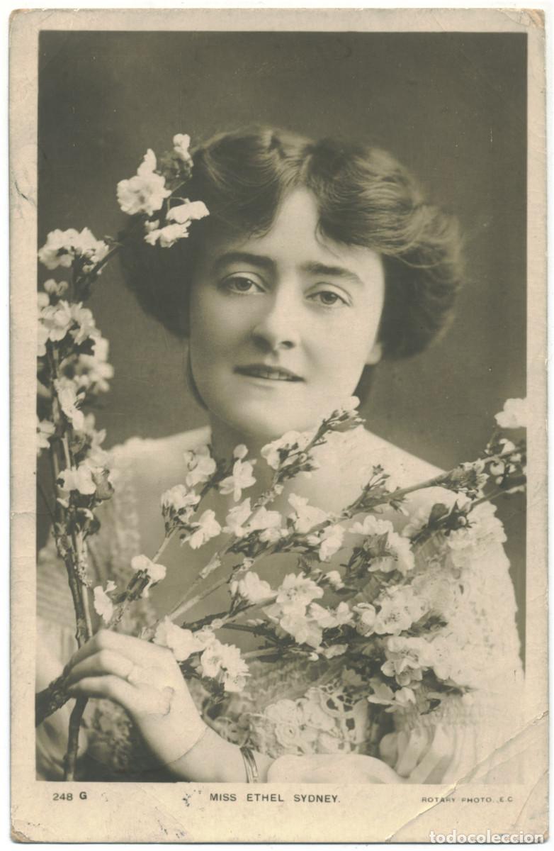 Postales: Serie 2 Postales Actriz eduardiana SYDNEY, Ethel_Rotary. 248 C, G Photo Biograph