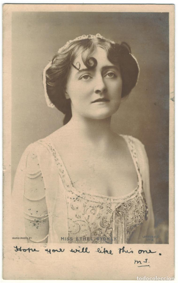 Postales: Actriz eduardiana SYDNEY, Ethel_Rapid; 1179. Photo Biograph
