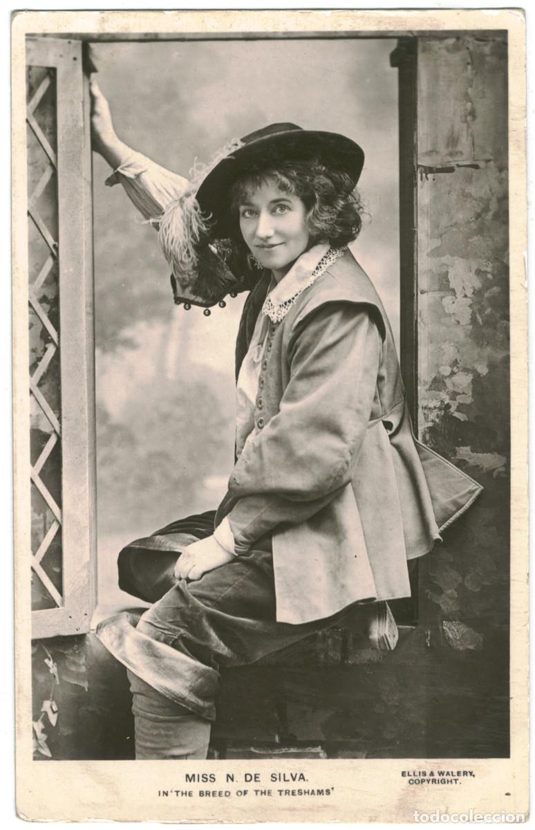 Postales: Actriz eduardiana SILVA, N. de_Ellis & Wal&eacute;ry. In The Breed of the Treshams