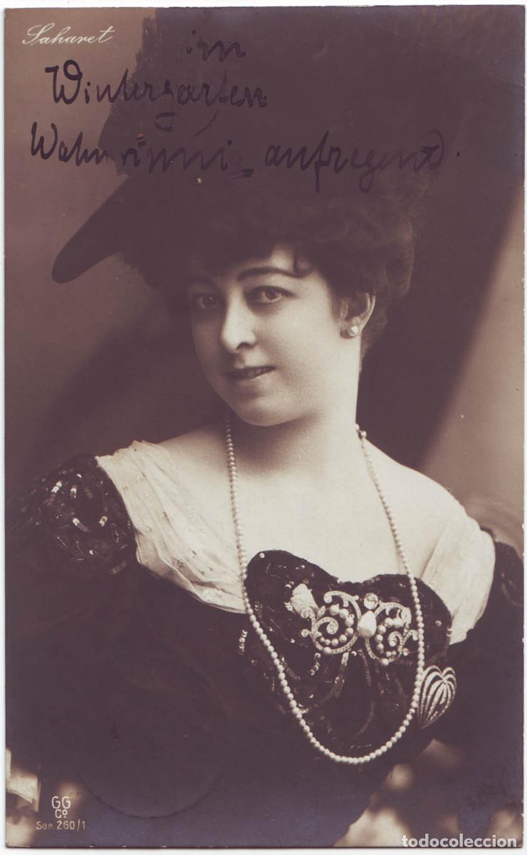 Postales: Actriz belle epoque SAHARET_GG; 260-1