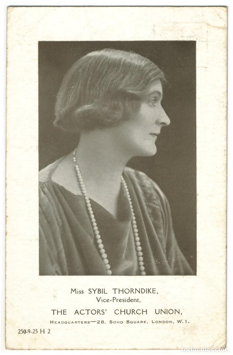 Postales: Actriz THORNDIKE, Sybil_Headquarters. 250-9-25 H 2. Vice-President of The Actor's Church Union