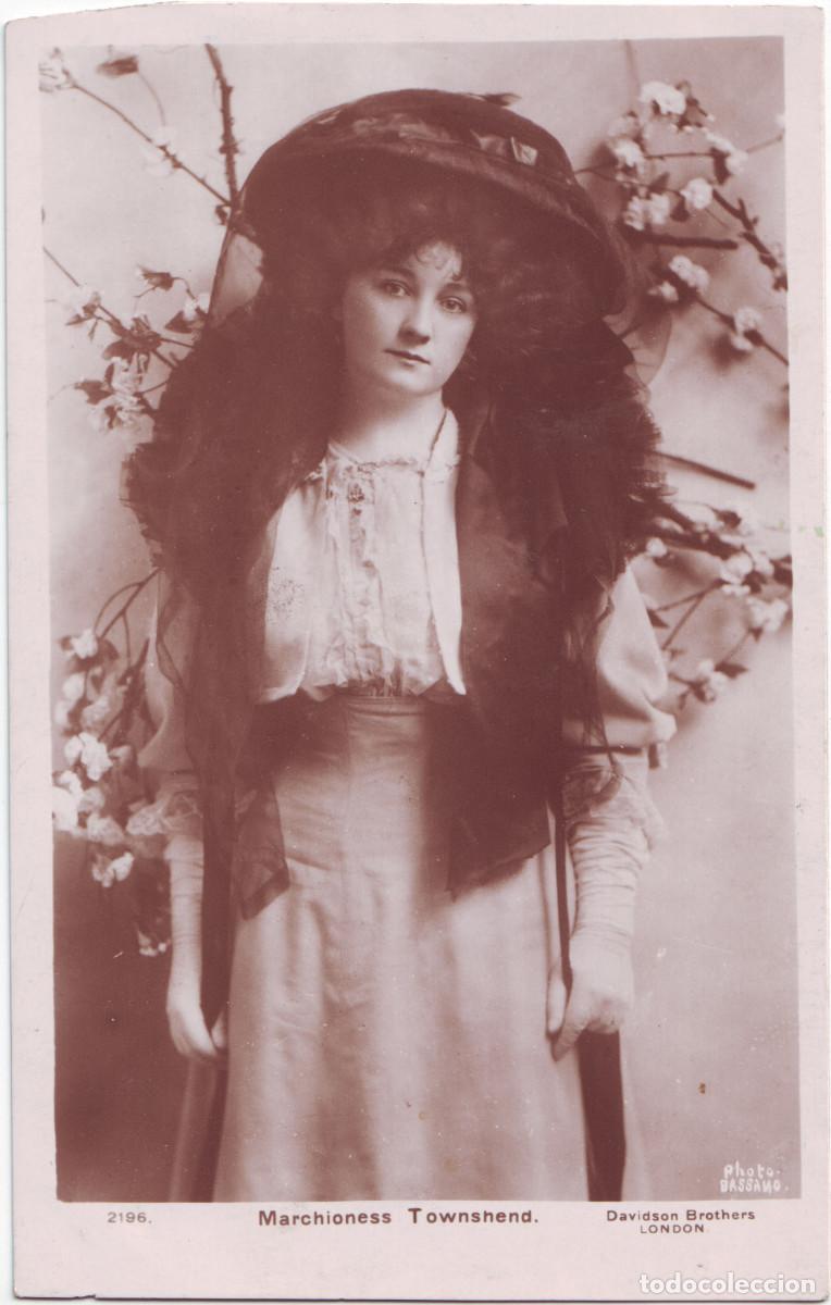 Postales: Actriz eduardiana TOWNSHEND, Marchioness_Davidson (Real Photographic; 2196). Photo Bassano