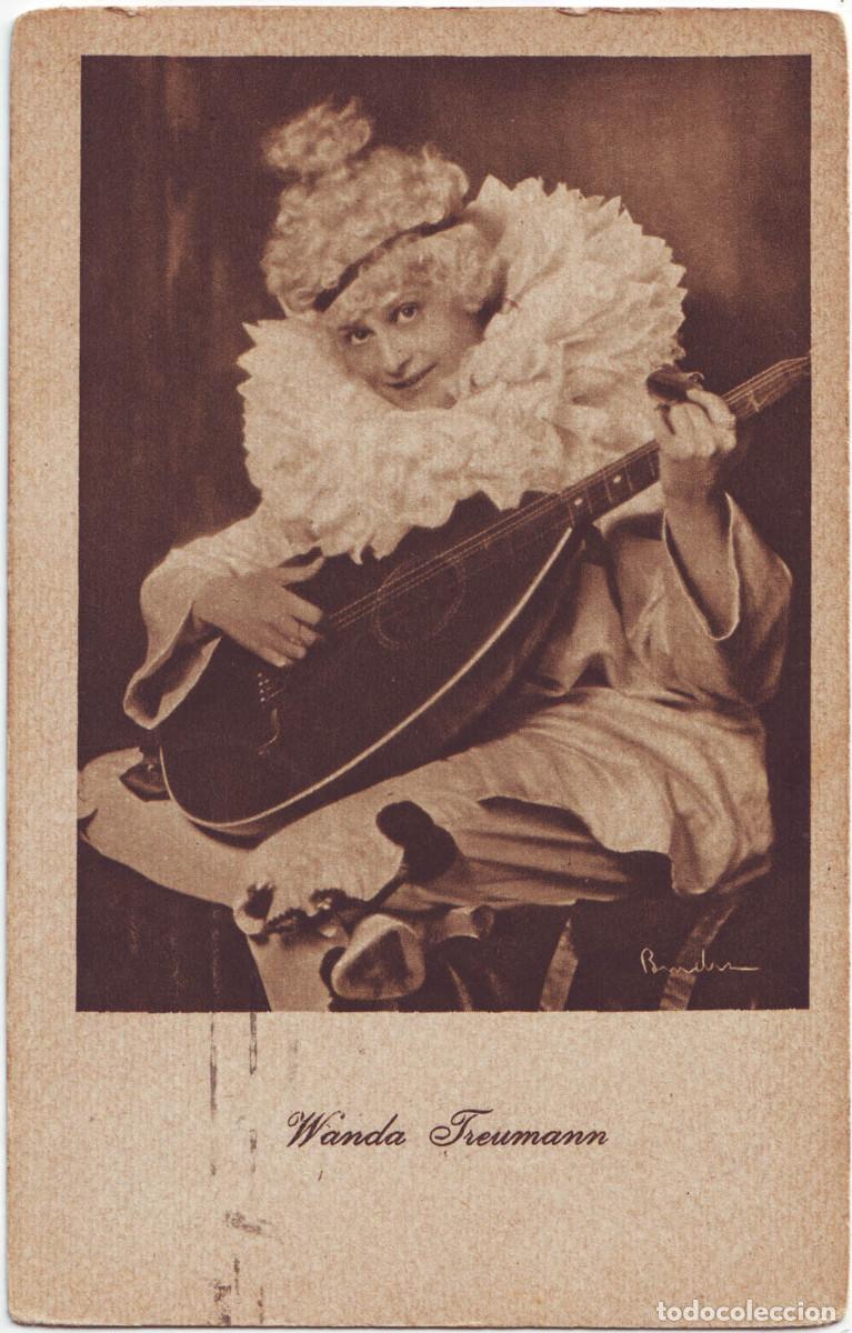 Postales: Serie 2 Postales Actriz eduardiana TREUMANN, Wanda_Hermann Wolff; I-7 y F-6