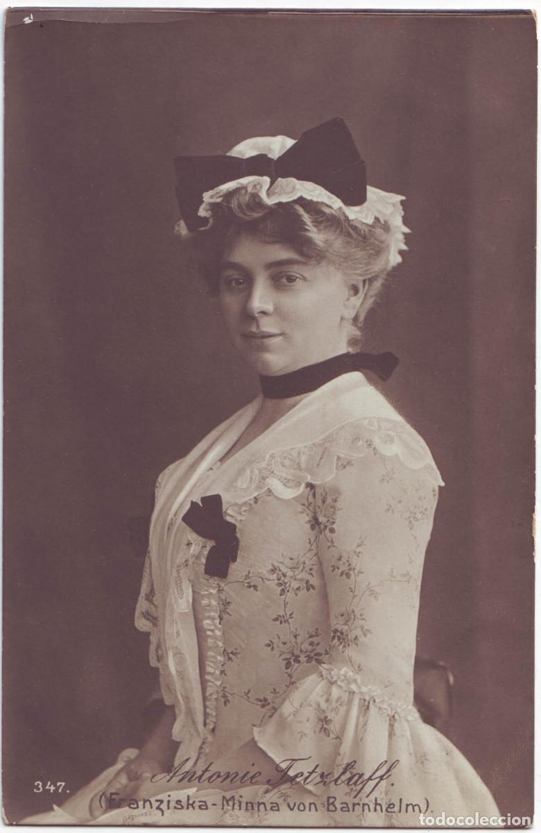 Postales: Actriz alemana TETZLAFF, Antonie_Fr. Groth ; 347. Ad Franziska in Minna von Barnhelm