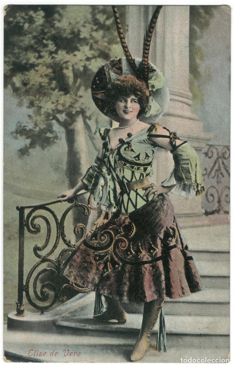Postales: Actriz belle epoque V&Egrave;RE, Elise de_Rotary (Valentine). Photo Reutlinger