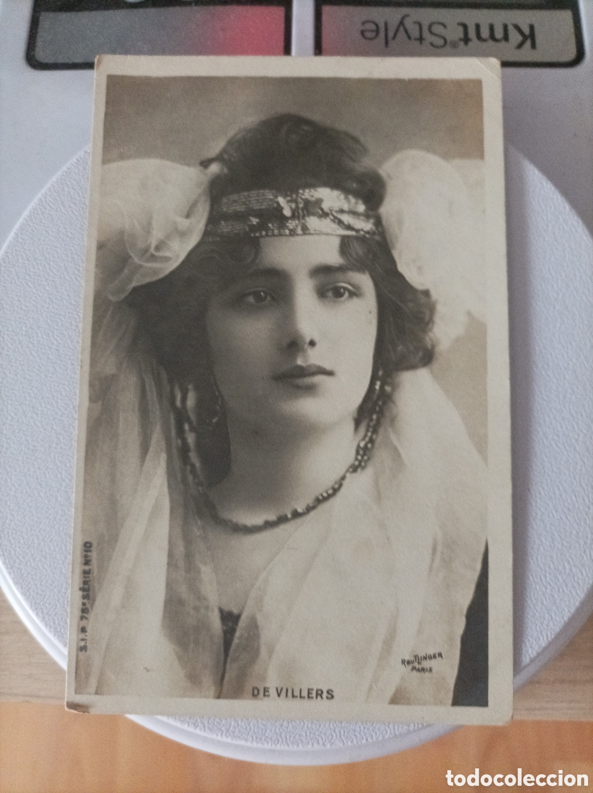 Postales: Actriz belle epoque VILLERS, de_SIP. 75-10. Photo Reutlinger