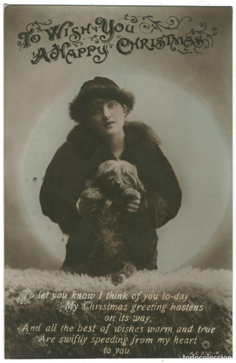 Postales: Actriz eduardiana VERCHESI, Drina_Rotary. XC.250-F. To Wish You A Happy Christmas