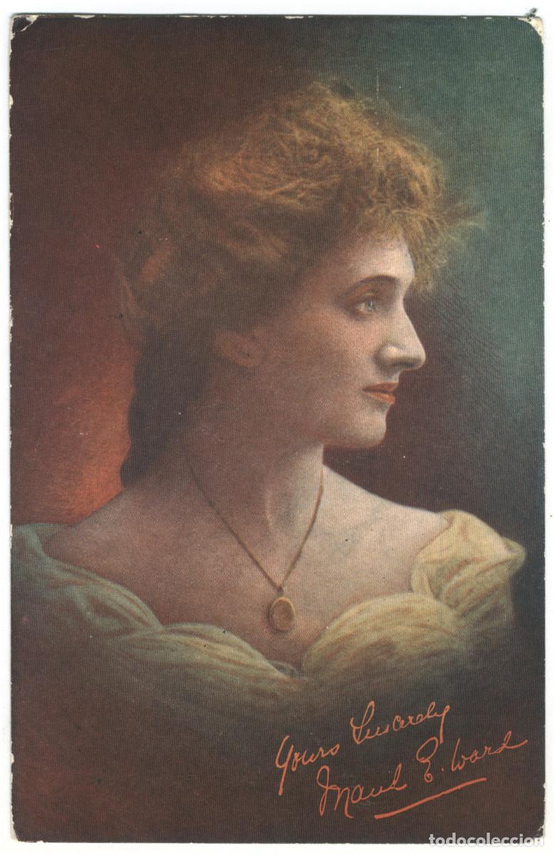 Postales: Actriz eduardiana WARD, Maud E._John Waddington. Editorial Sign