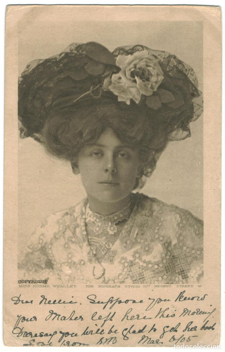 Postales: Actriz eduardiana WHALLEY, Norma_Biograph