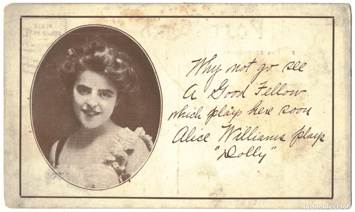 Postales: Actriz eduardiana WILLIAMS, Alice (1908)_Sin datos. In Rolly. Editorial Sign