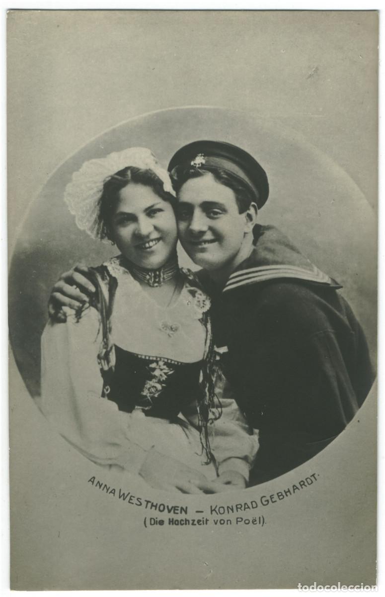 Postales: 2 Postales AnnaWESTHOVEN & Konrad GEBHARDT_Fr. Groth & M. Geilenfeld; 1592. In Die Hochzeit von Po&euml;l