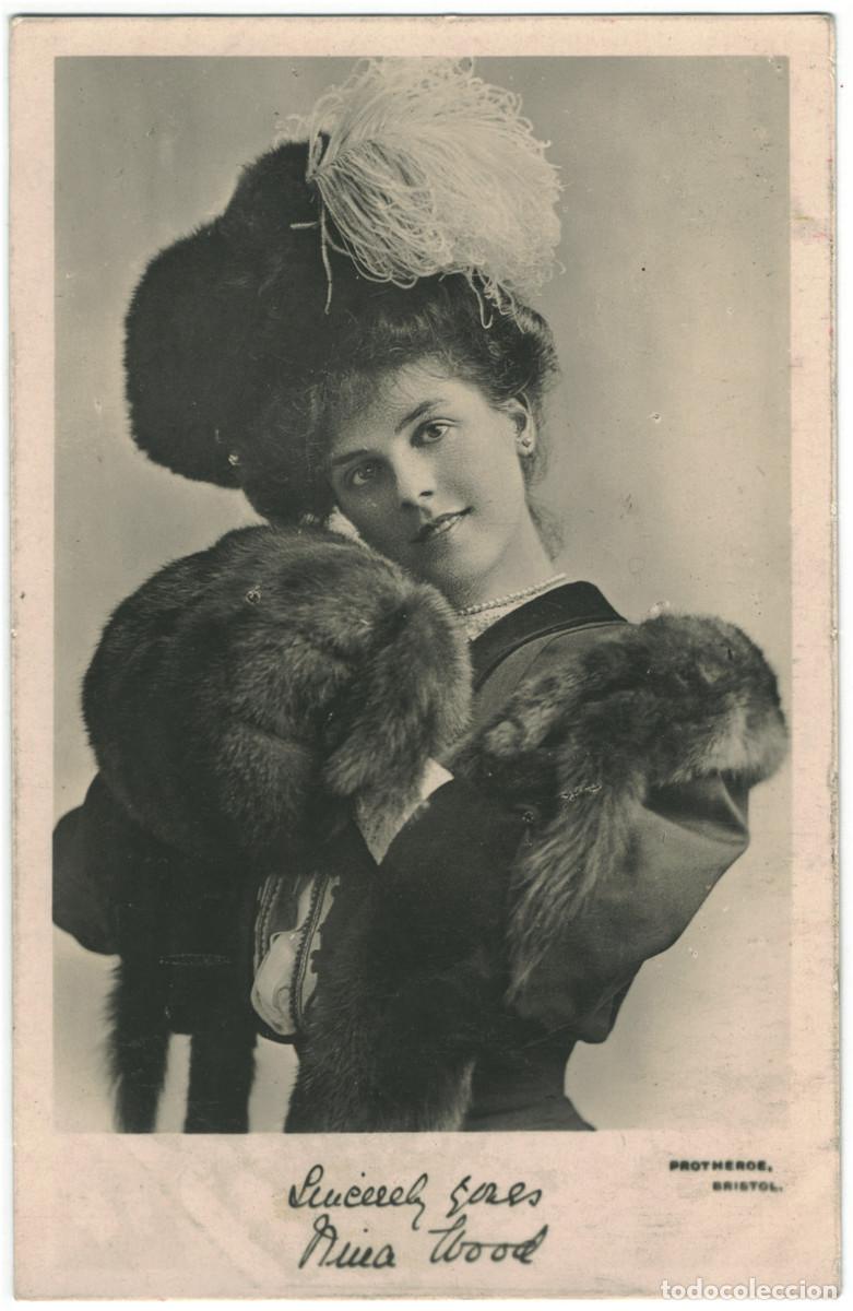 Postales: Actriz WOOD, Nina_W. H. Smith. Photo Protheroe. Editorial Sign