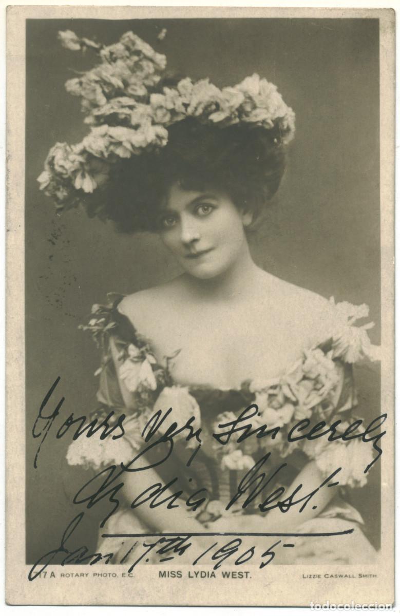 Postales: Actriz WEST, Lydia_Rotary; 17 A. Photo Lizzie Caswall Smith. Signed Autograph Firmada