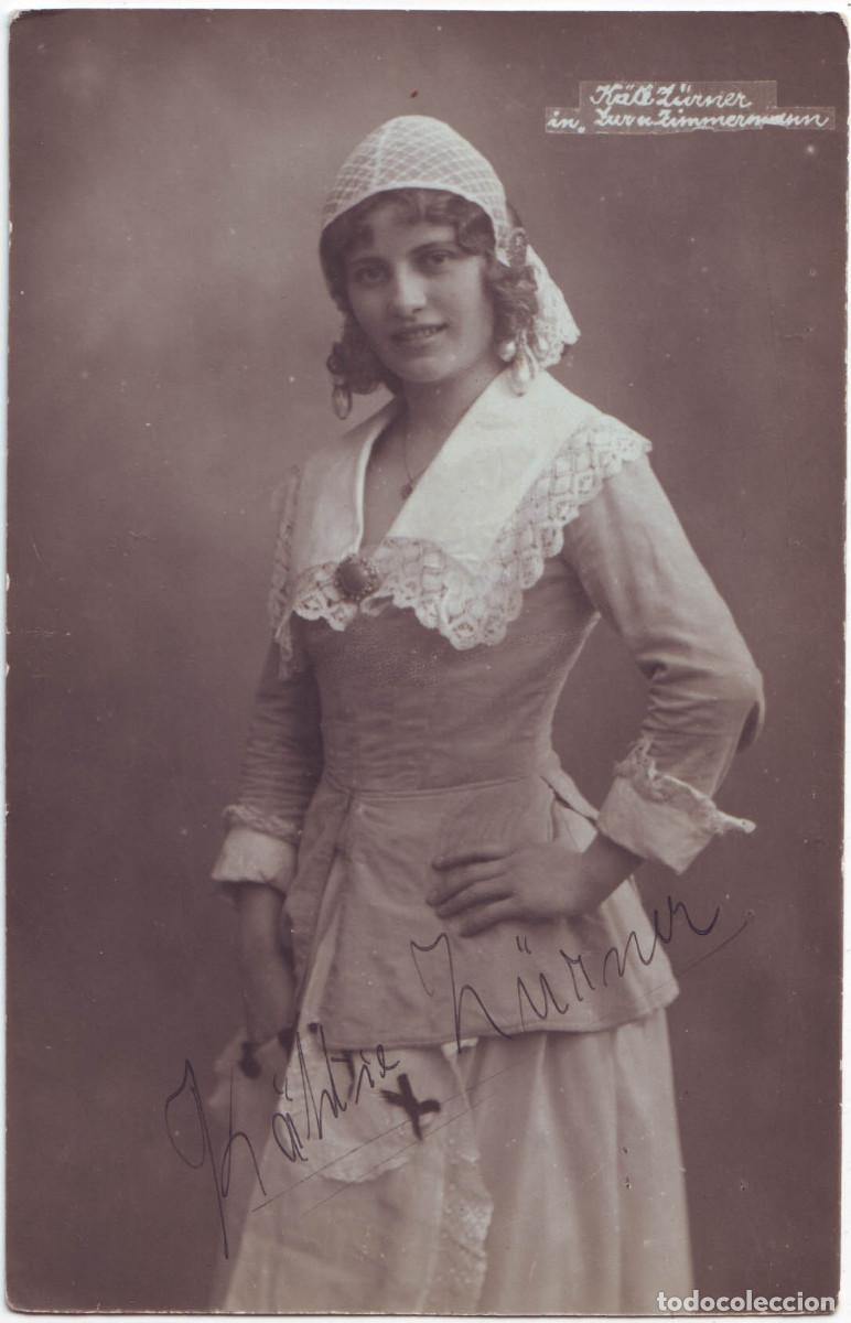 Postales: Serie 2 Postales Actriz Z&Uuml;RNER, K&auml;ti_A. Mocsigay. In Zar und Zimmermann.