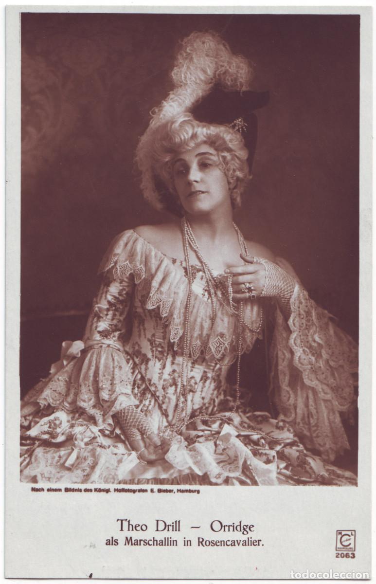 Postales: DRILL-ORRIDGE, Theo (Marschallin) in Roencavallier_Ludwig Carstens (Cavalino; 2063). Photo E. Bieber