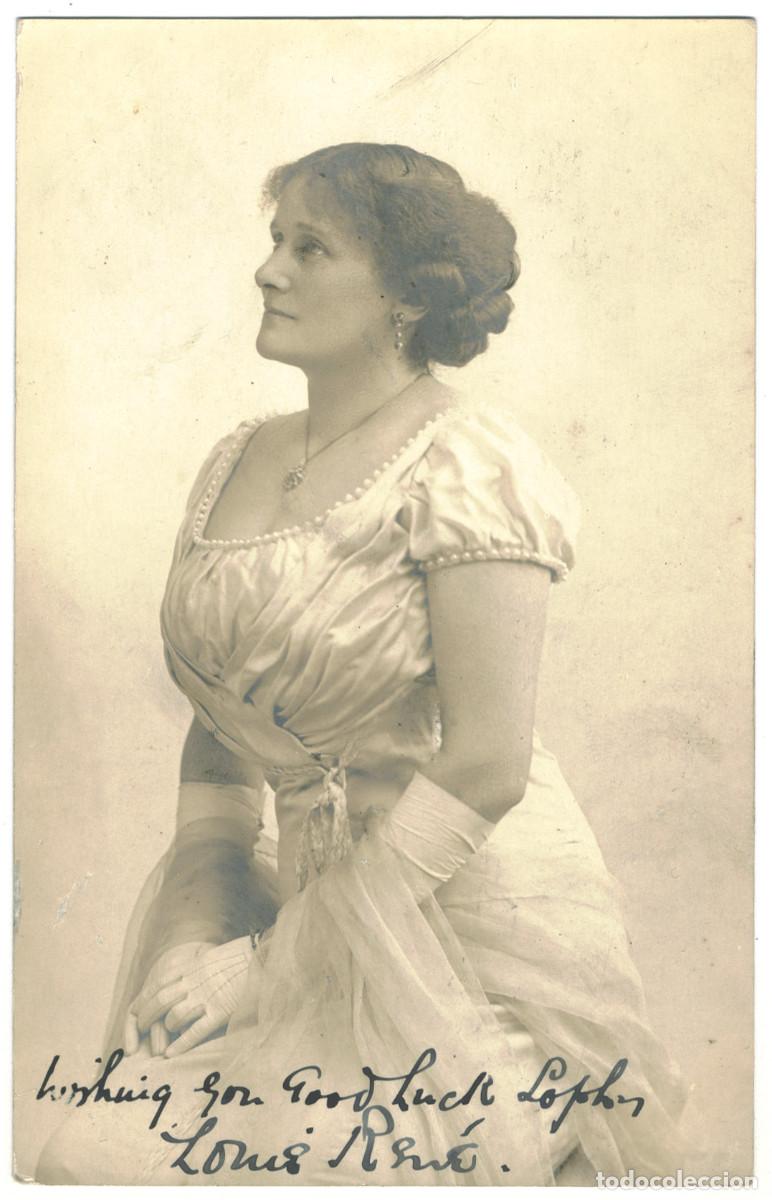 Postales: Actriz REN&Eacute;, Louise_Sin datos. Signed Autograph Firmada