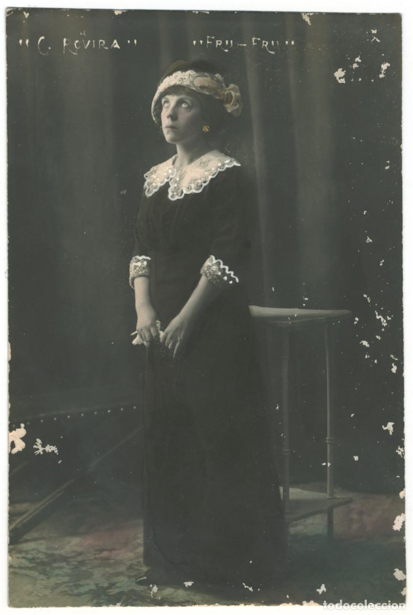 Postales: Actriz ROVIRA, C._Sin datos. En Fru-Fru