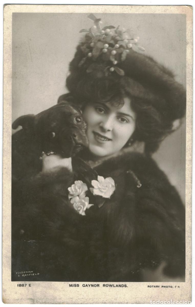 Postales: Serie 2 Postales Actriz ROWLANDS, Gaynor_Rotary. 1887 E, P. Photo Foulsham & Banfield