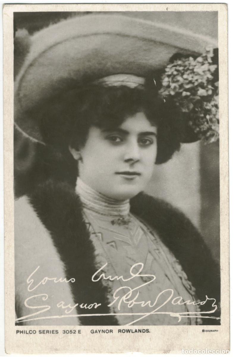 Postales: Actriz ROWLANDS, Gaynor_Philco. 3052 E. Editorial Sign