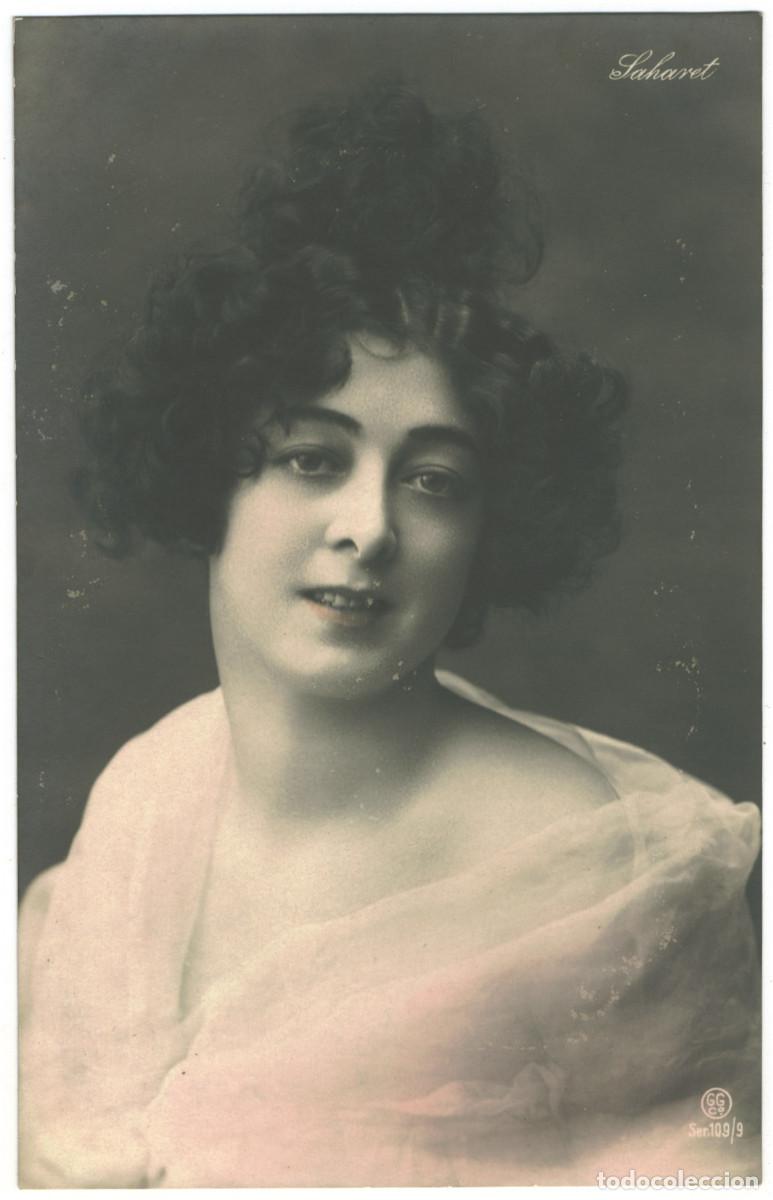 Postales: Serie 2 Postales Actriz SAHARET_GG. 109-9 y 109-13